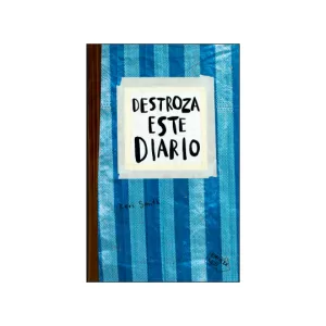 Portada del libro Destroza este diario color Azul de Keri Smith