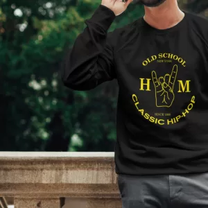 Buzo Básico negro Adulto marca HUM