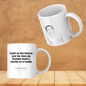 Mug blanco Haruki Murakami