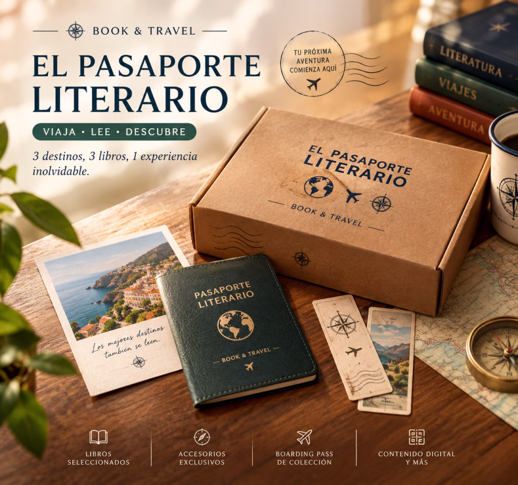 Suscripción literaria trimestral (3 destinos) | El Pasaporte Literario
